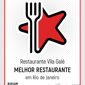 Certificado Excelência Restaurante Vg Rio De Janeiro