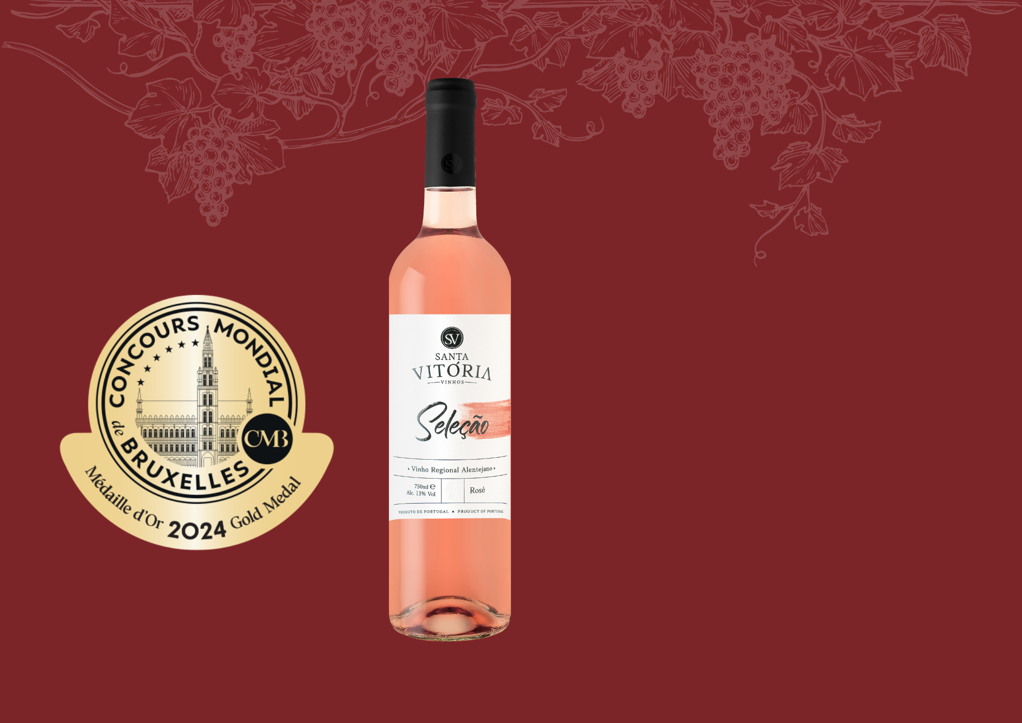 Santa Vitória Rosé Seleção 2023, Medalha de Ouro no CMB 2024 